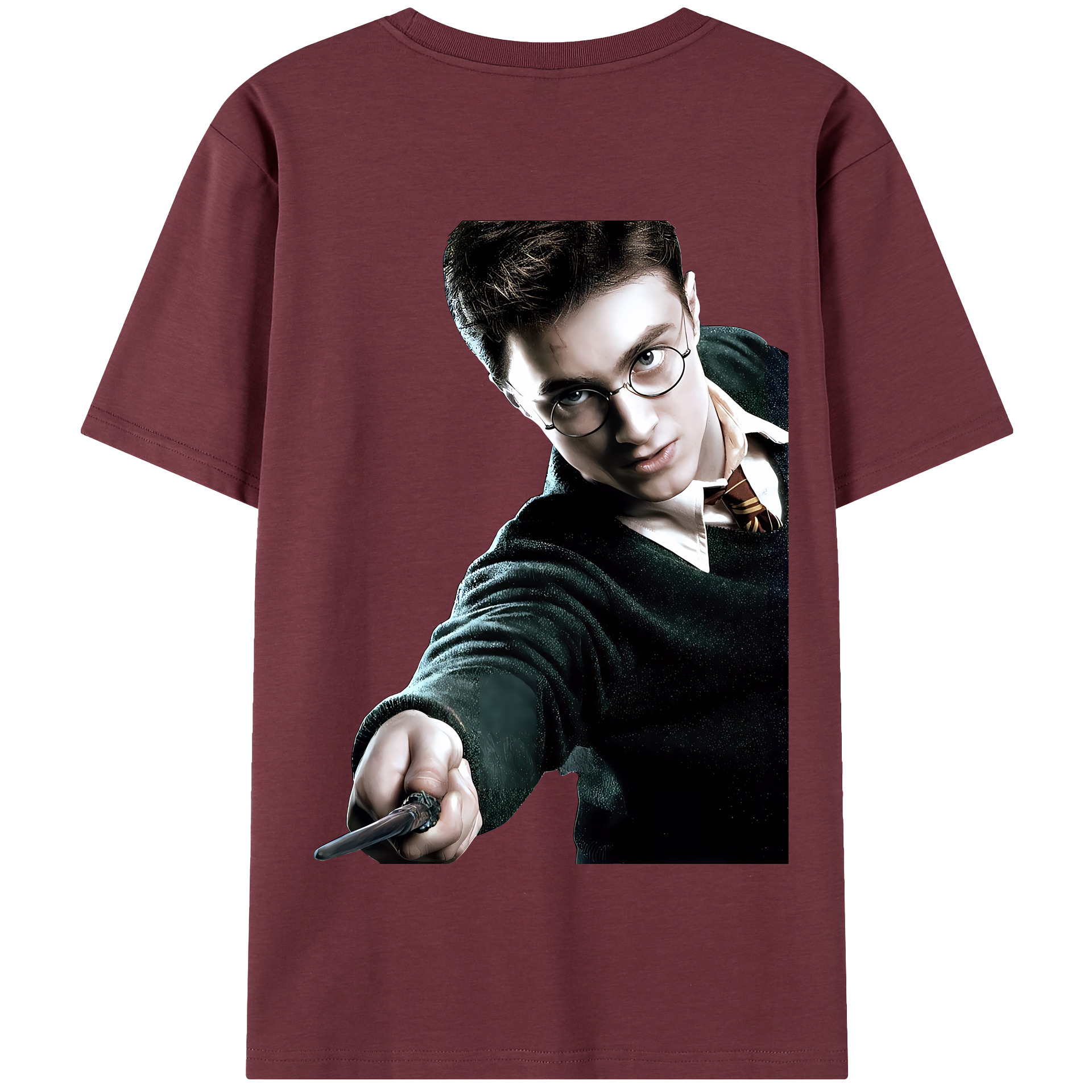 （画像用） Harry Potter ハリー・ポッターシリーズ 綿100％半袖Tシャツ（背面プリント）